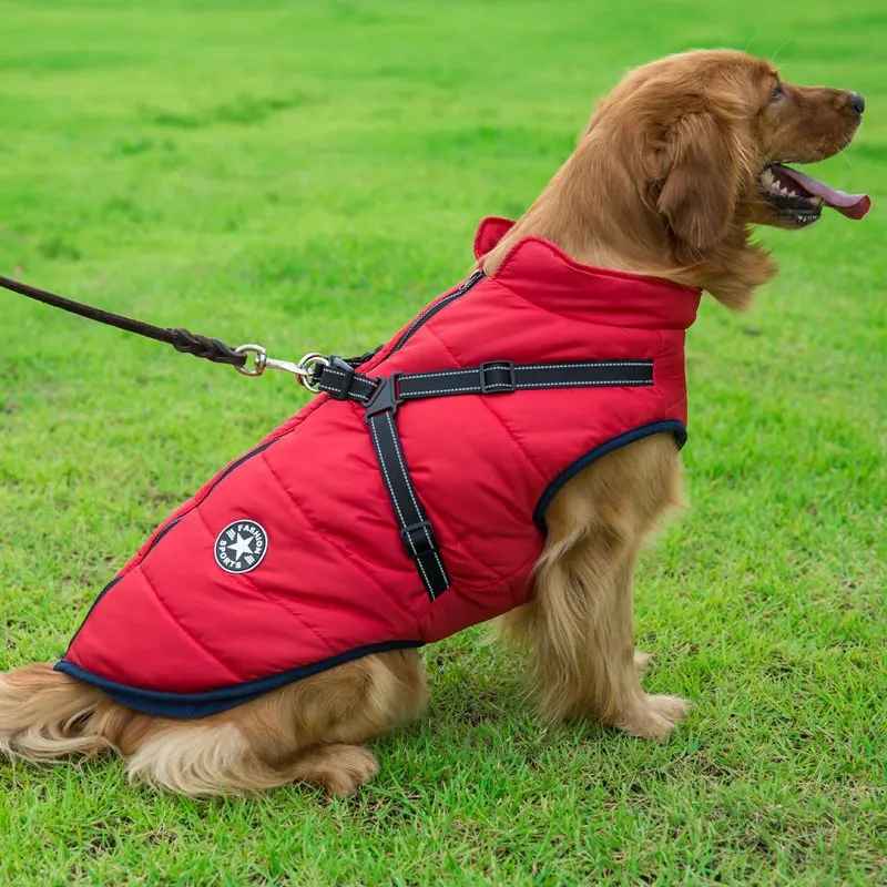 Cappotto con pettorina integrata per cani™️